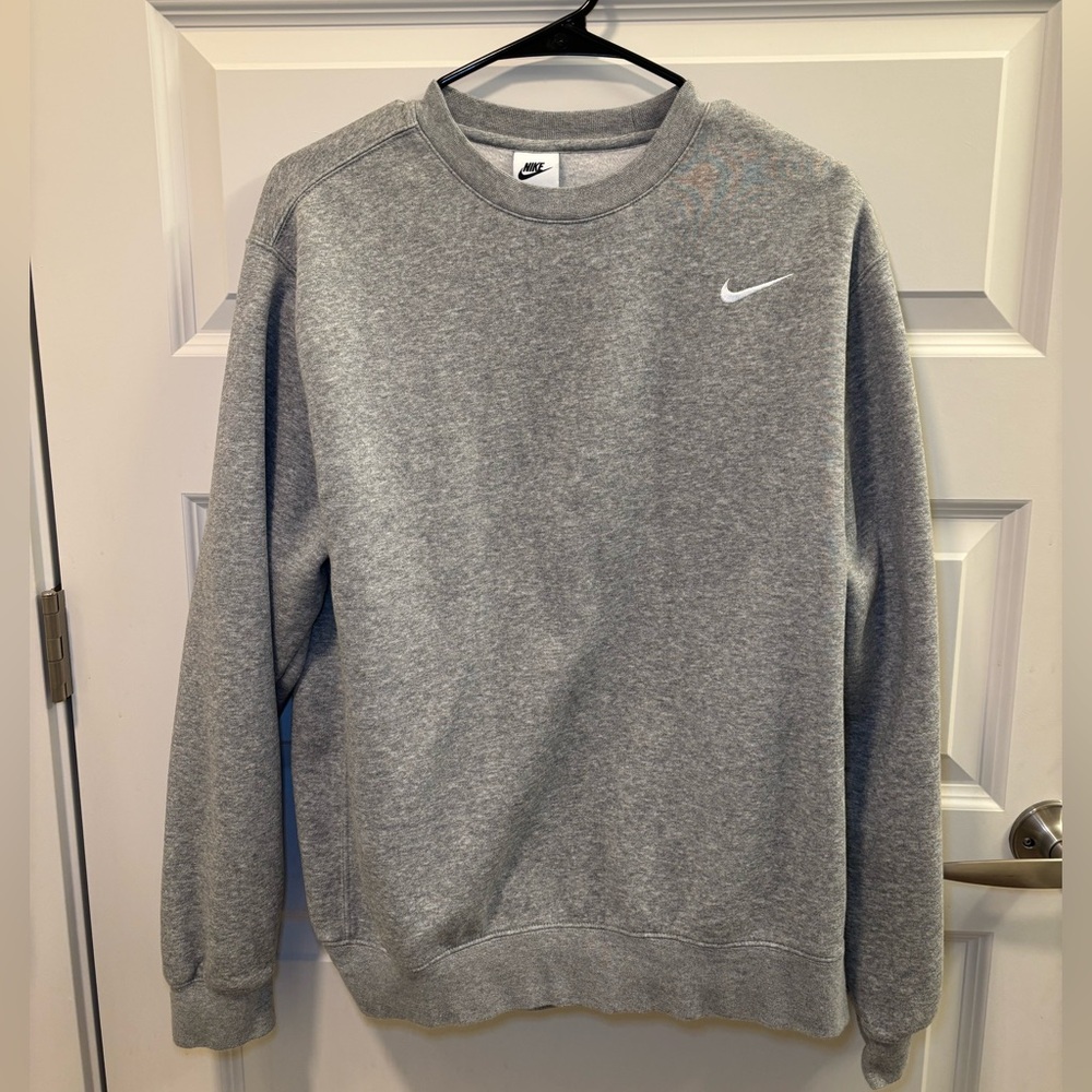Nike Men's Classic Gray Crewneck Sweater